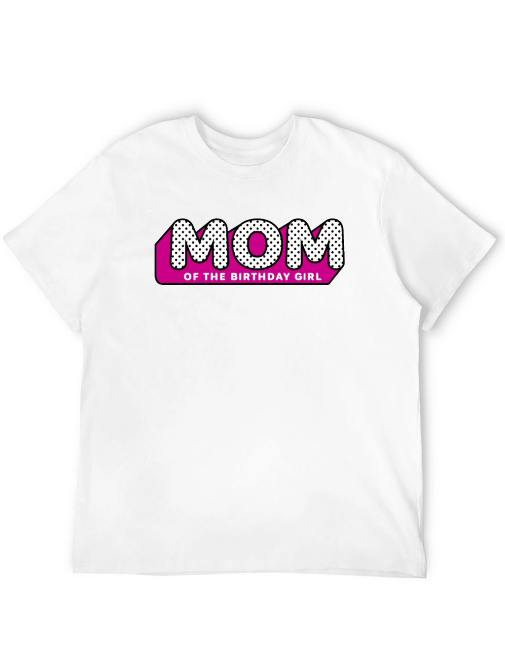 Mom of the Birthday Girl Black T-Shirt