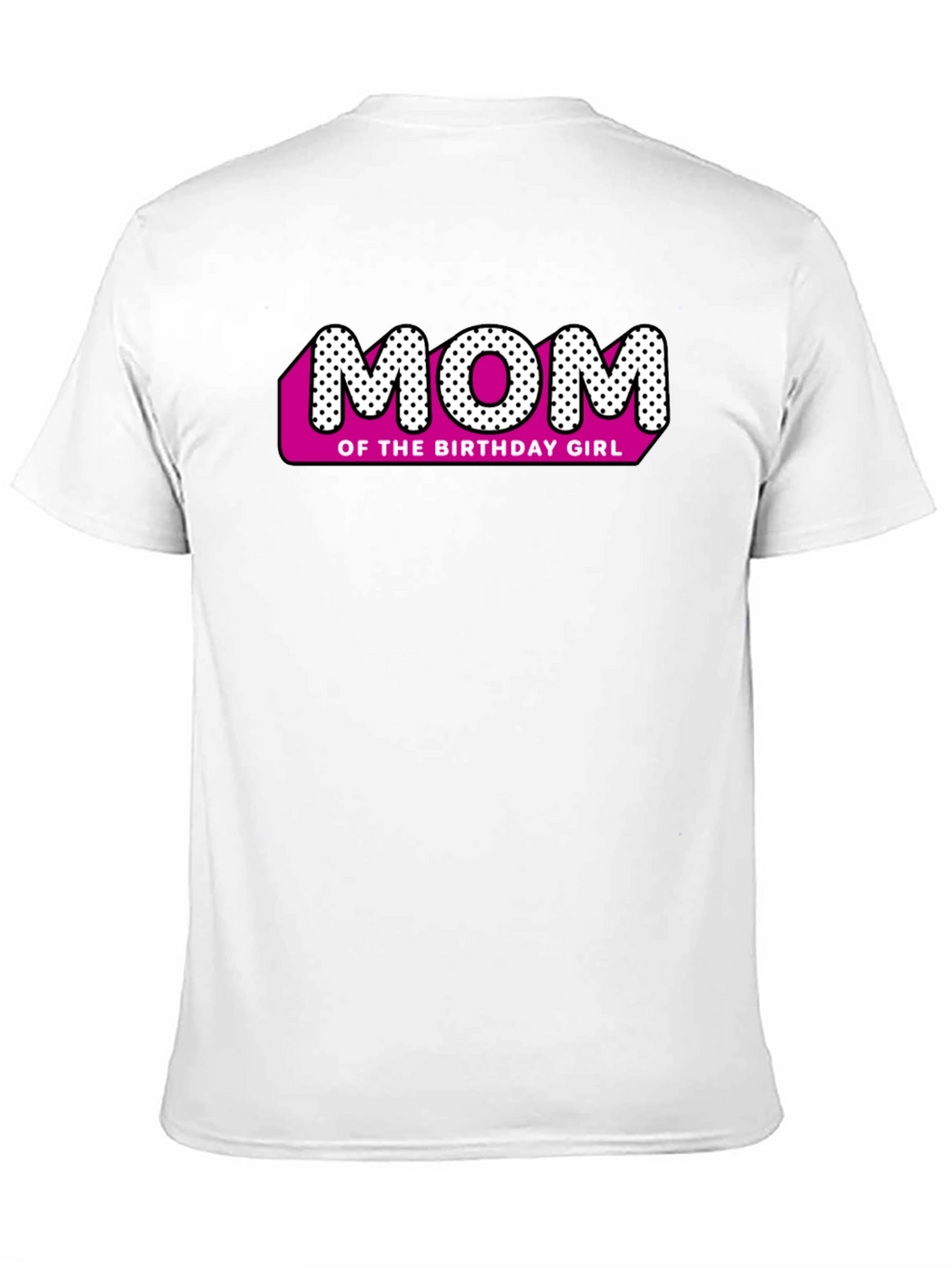 Mom of the Birthday Girl Black T-Shirt