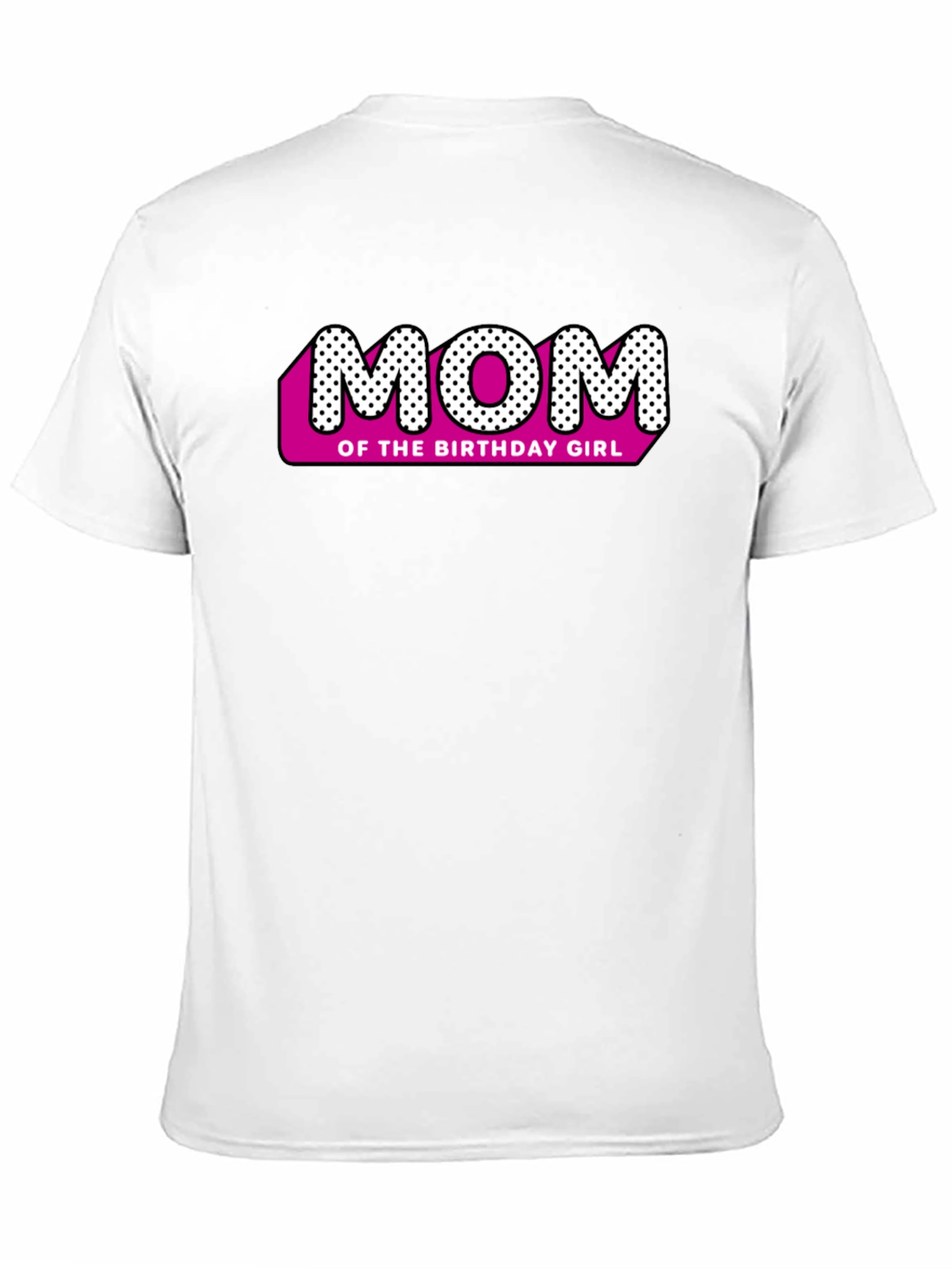 Mom of the Birthday Girl Black T-Shirt