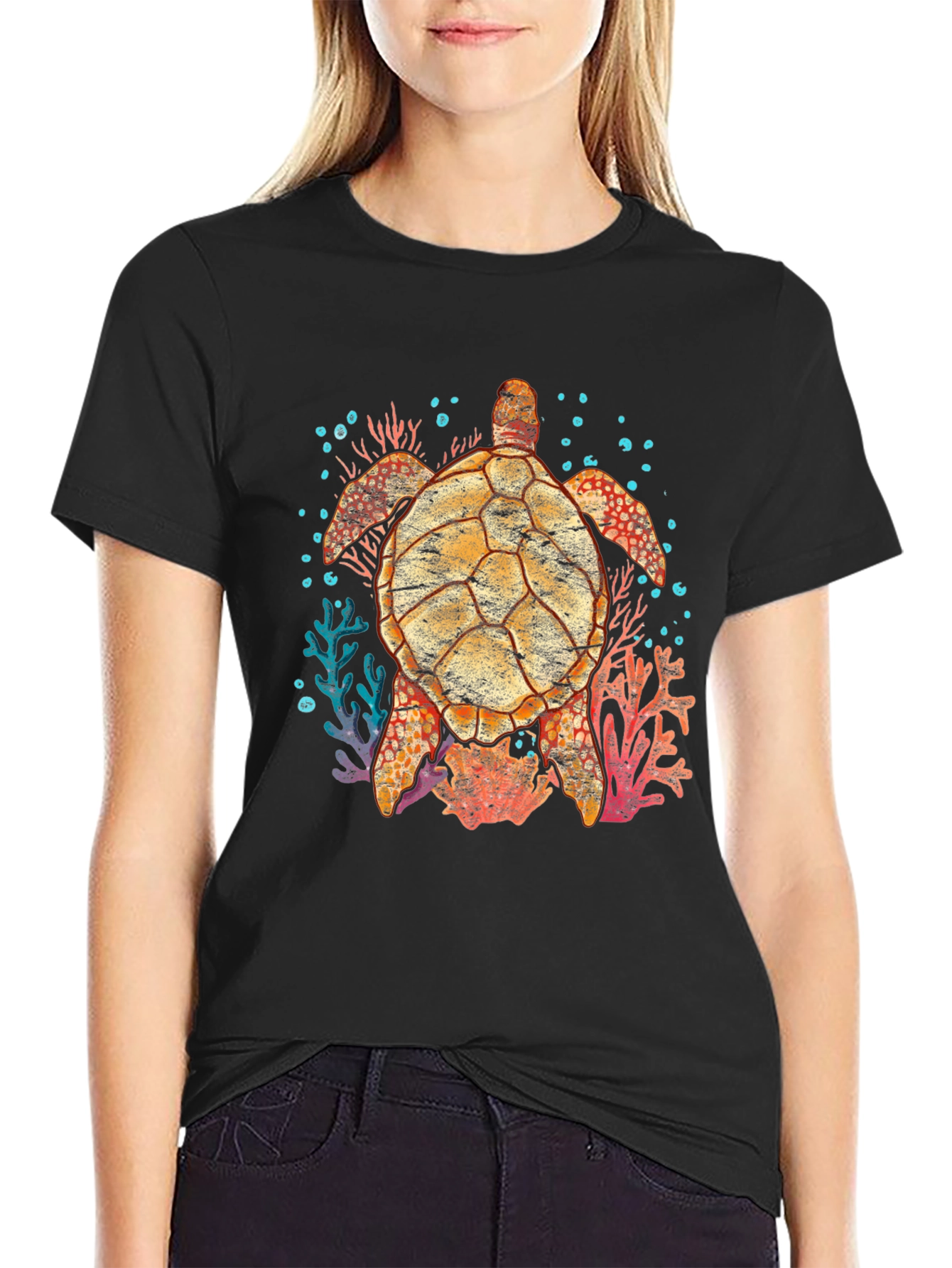 Turtle Graphic T-Shirt - Unique Ocean Lover Design