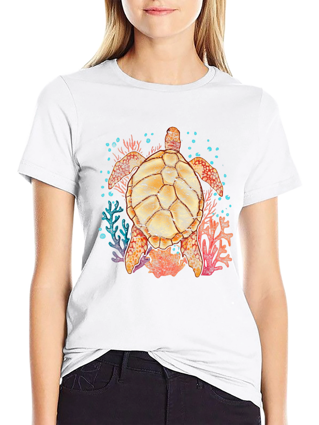 Turtle Graphic T-Shirt - Unique Ocean Lover Design