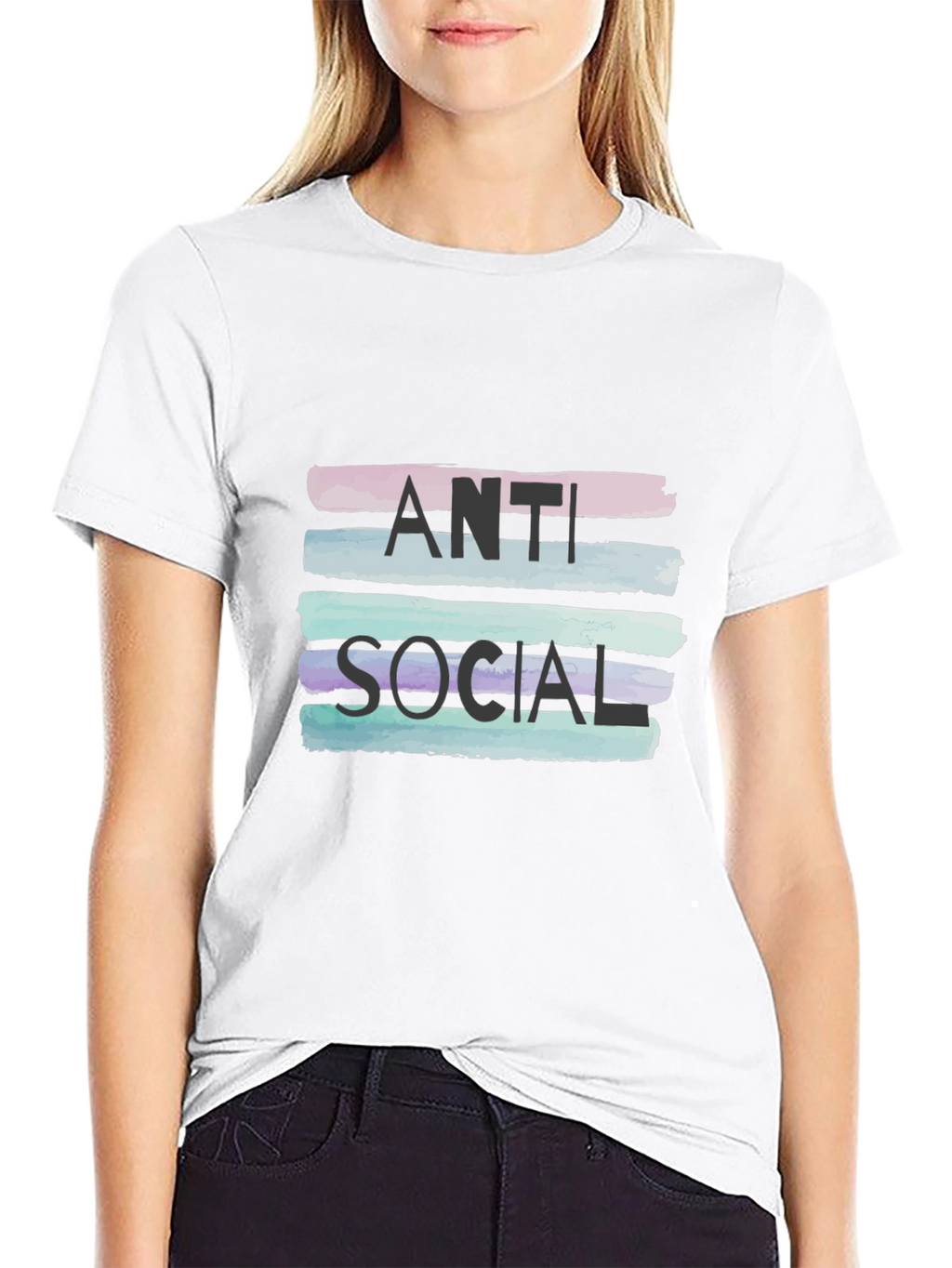 Anti Social Graphic Tee - Stylish Statement Shirt