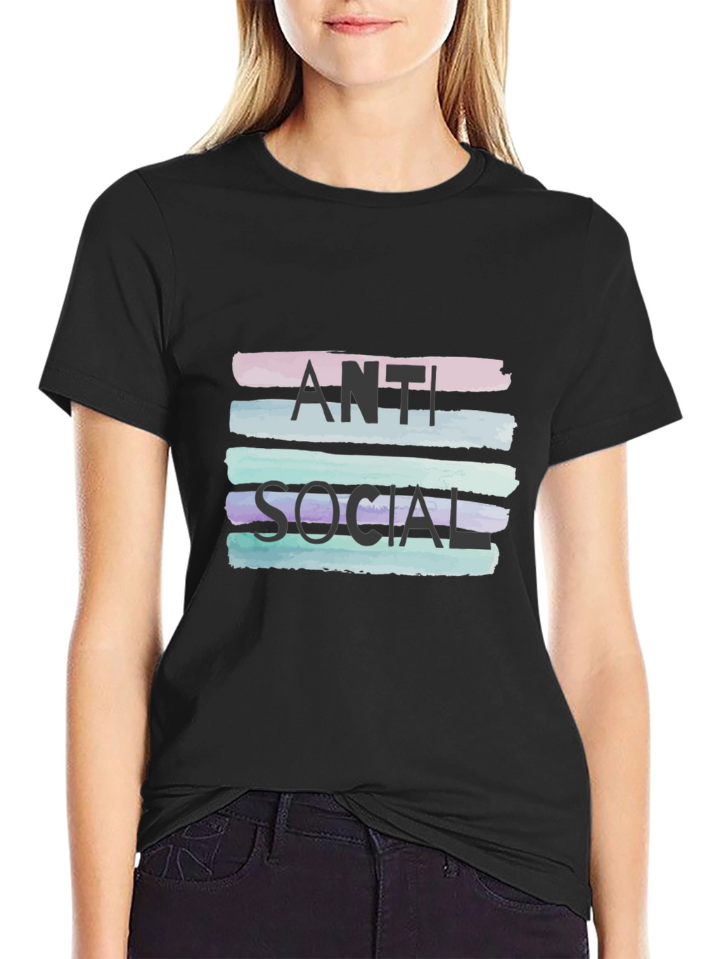 Anti Social Graphic Tee - Stylish Statement Shirt