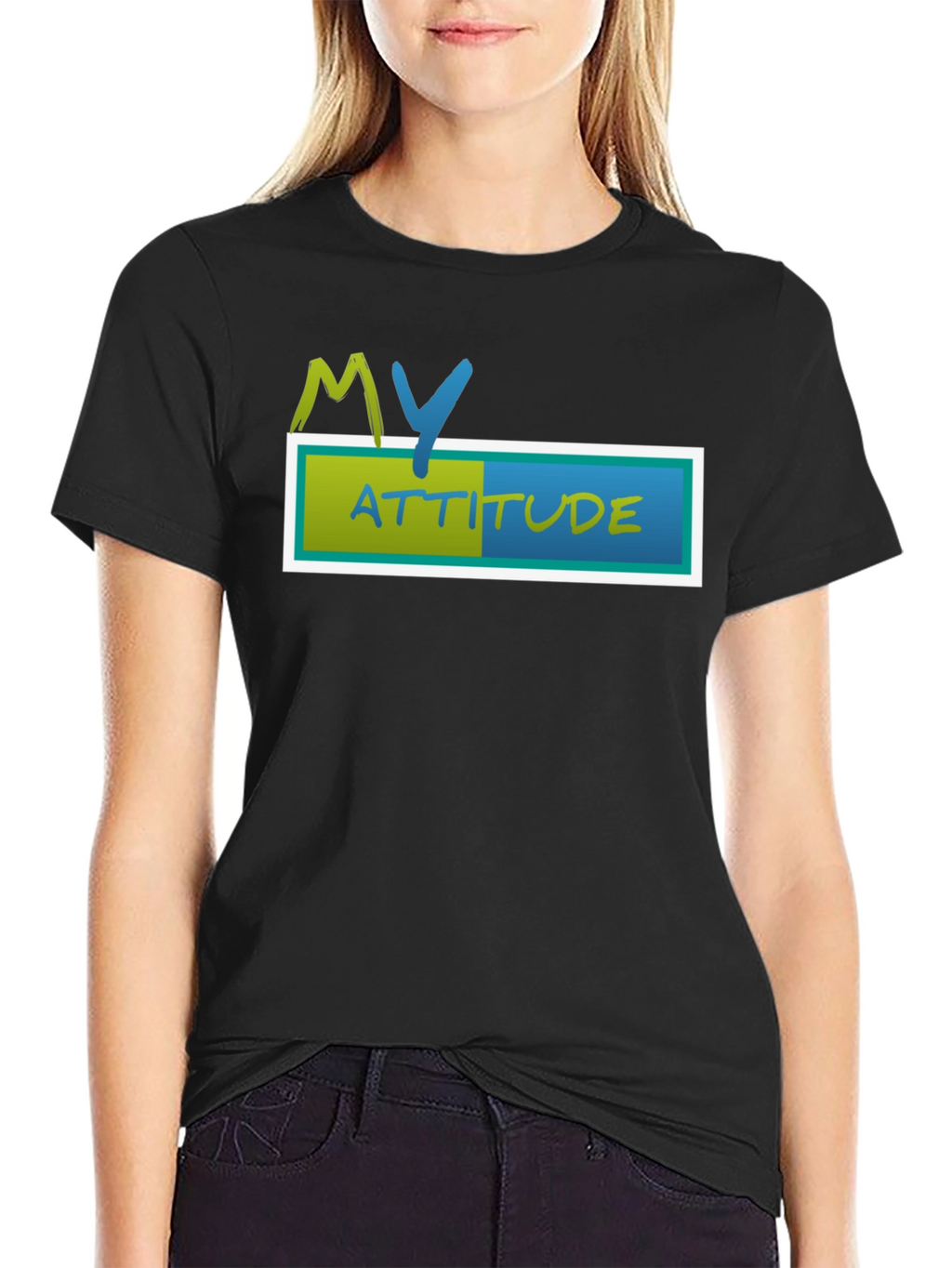 My Attitude Black T-Shirt