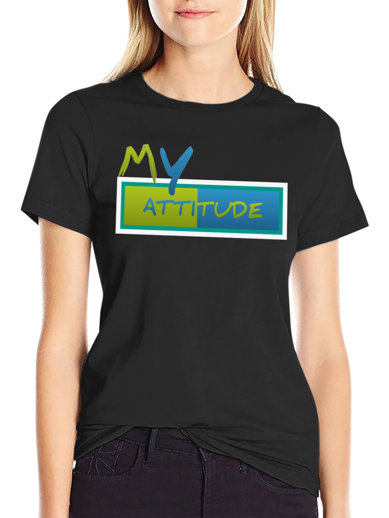 My Attitude Black T-Shirt