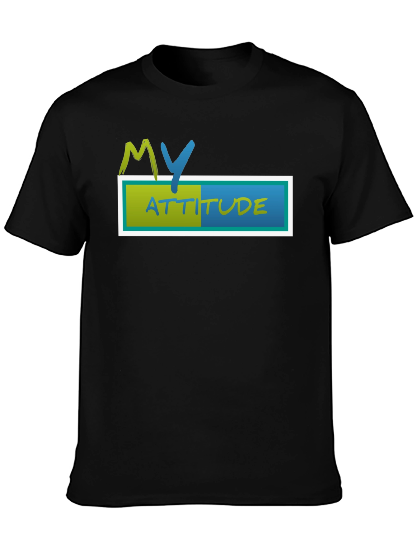 My Attitude Black T-Shirt