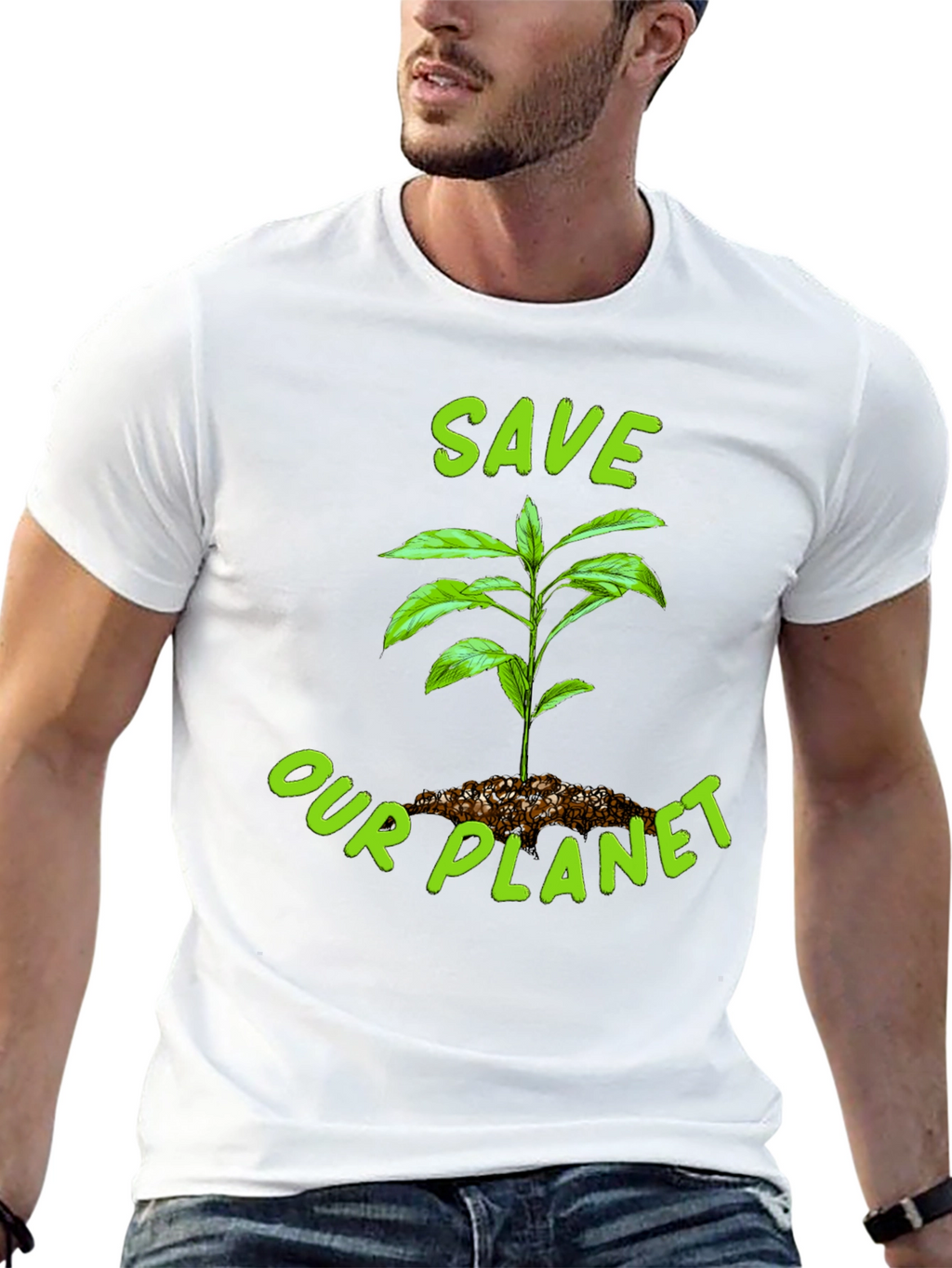 Eco-Friendly Save Our Planet Graphic Tee