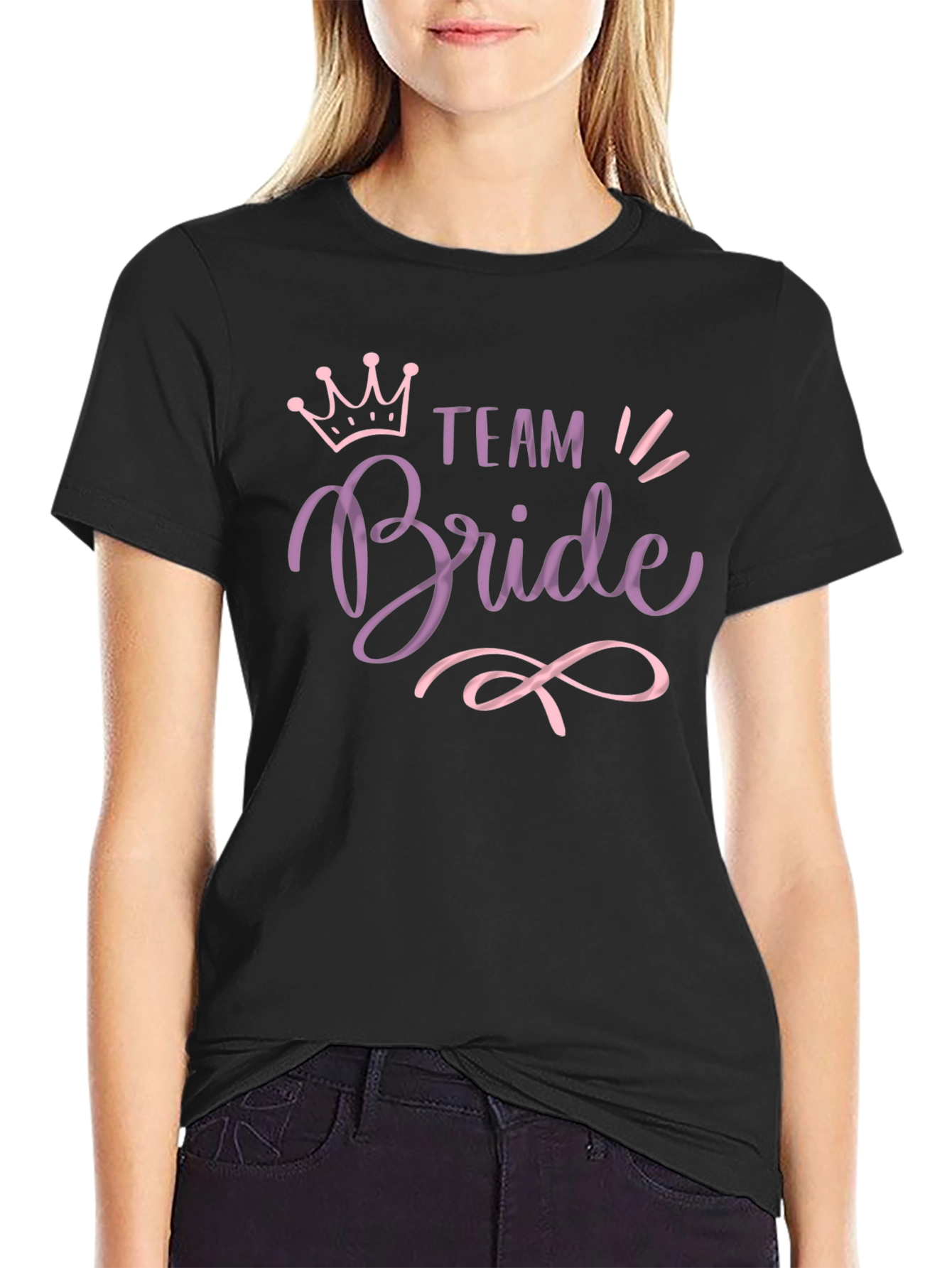 Team Bride Crew Neck T-Shirt