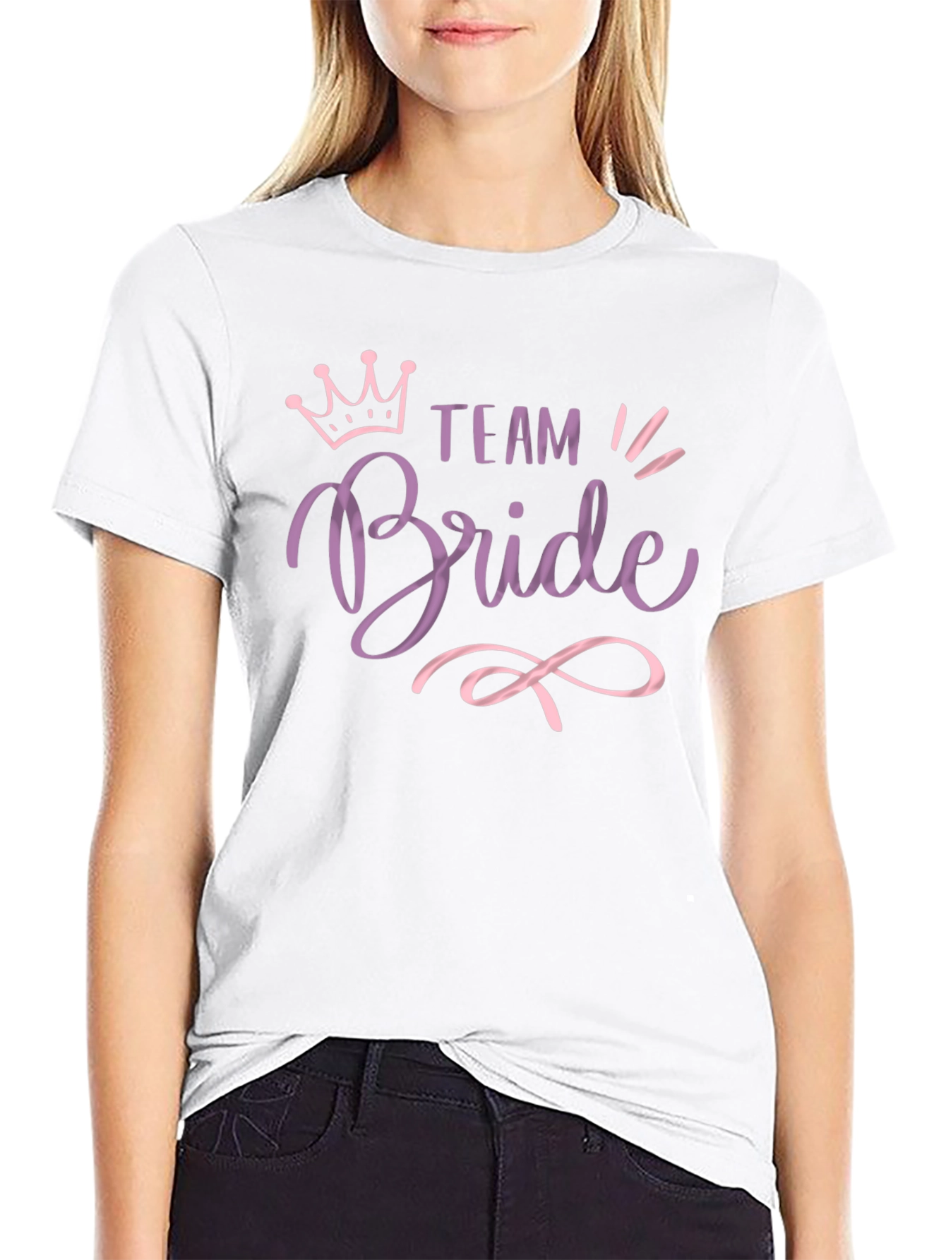 Team Bride Crew Neck T-Shirt