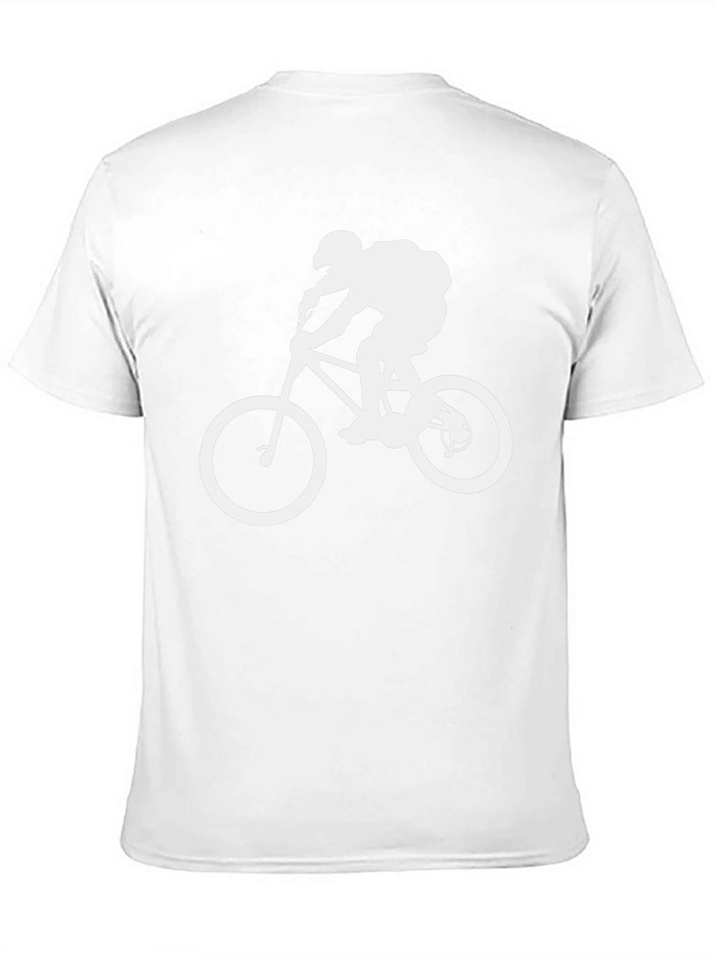 Mountain Biker Graphic Tee - Black Cotton Shirt