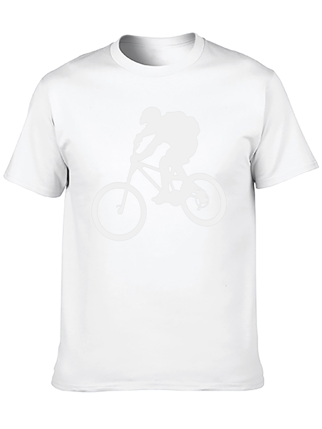 Mountain Biker Graphic Tee - Black Cotton Shirt