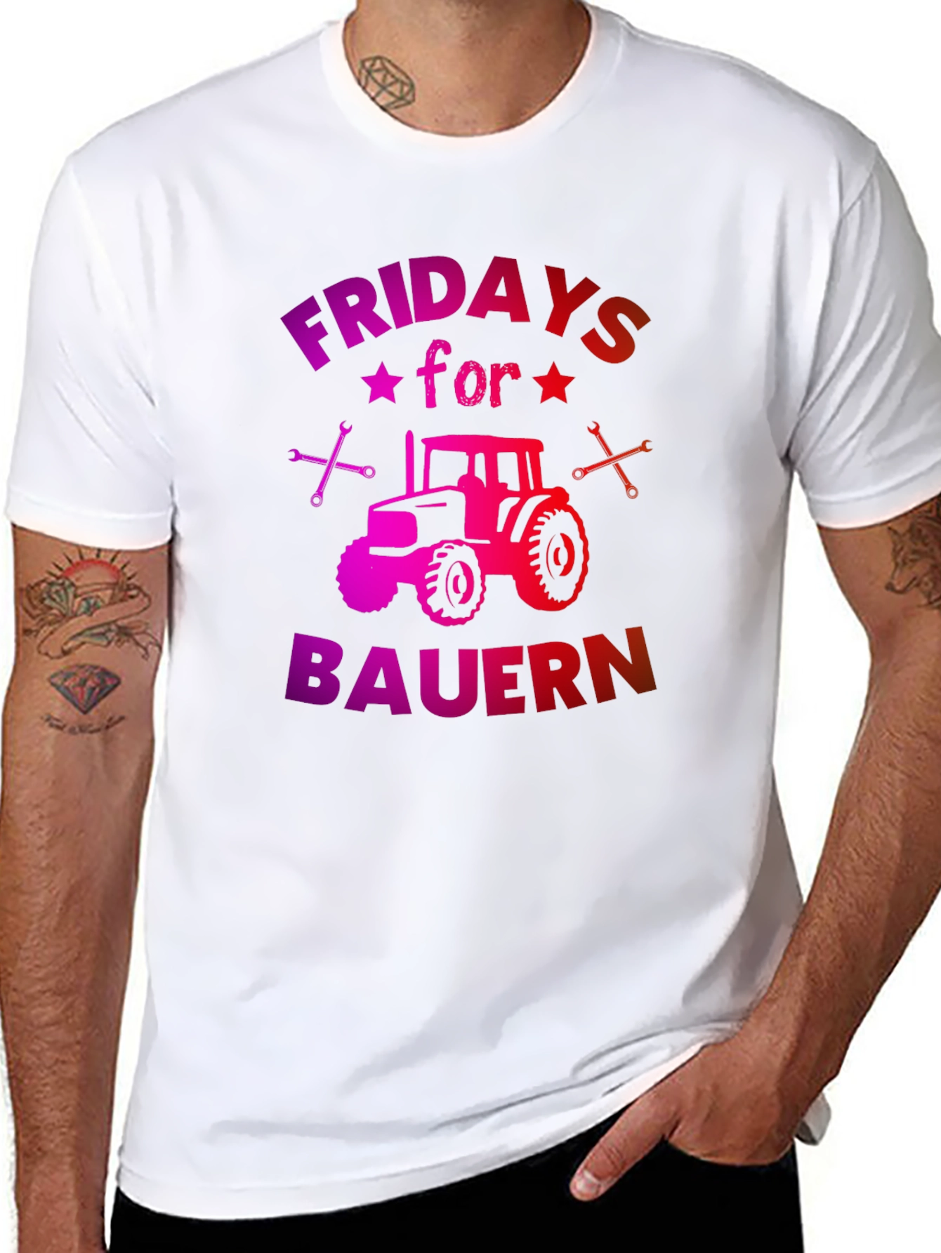 Fridays for Bauern Tractor Graphic Tee