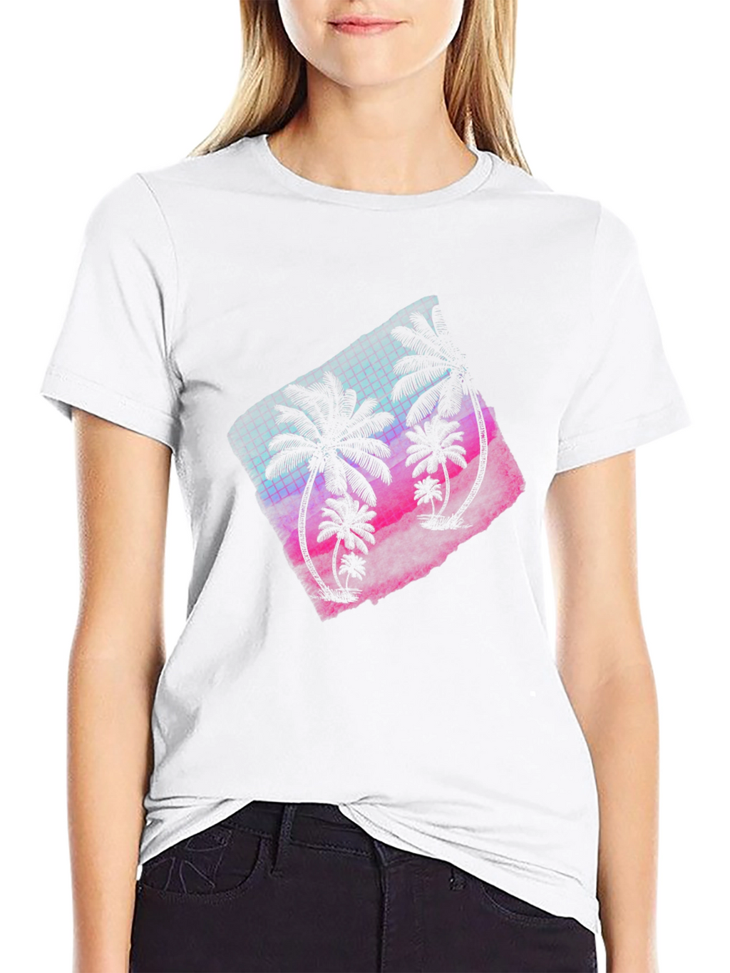 Retro Palm Tee - Black T-Shirt