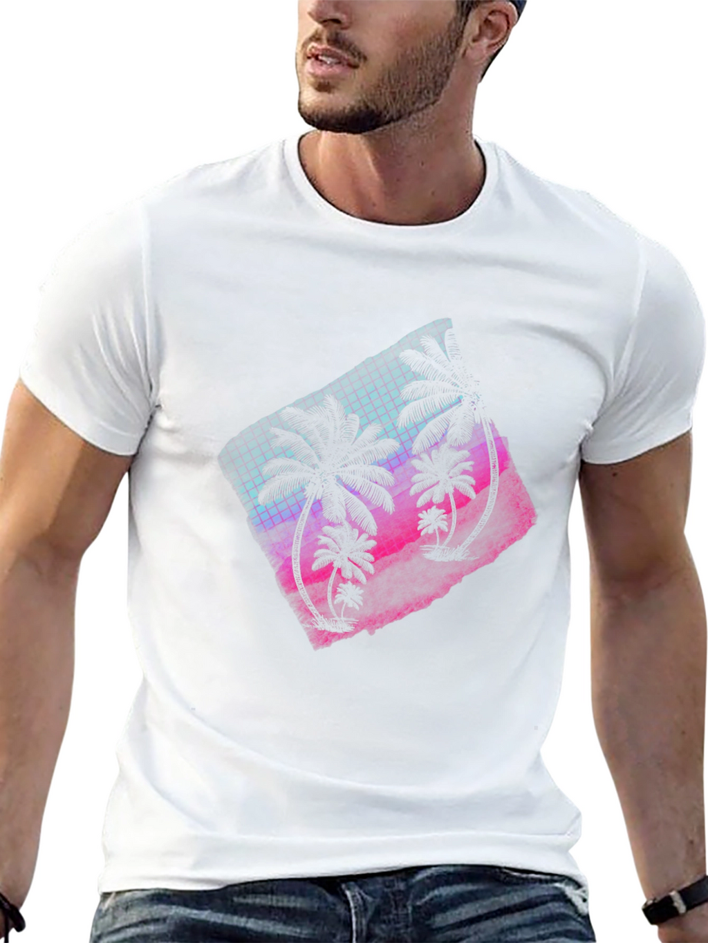 Retro Palm Tee - Black T-Shirt