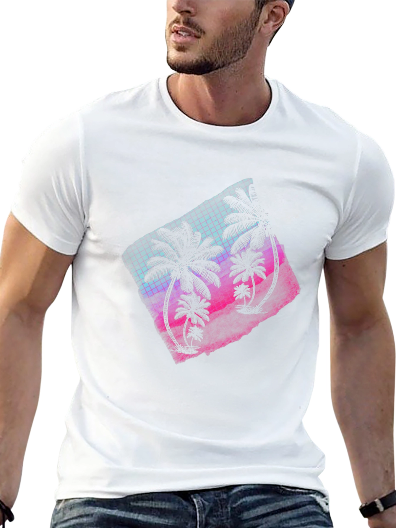 Retro Palm Tee - Black T-Shirt