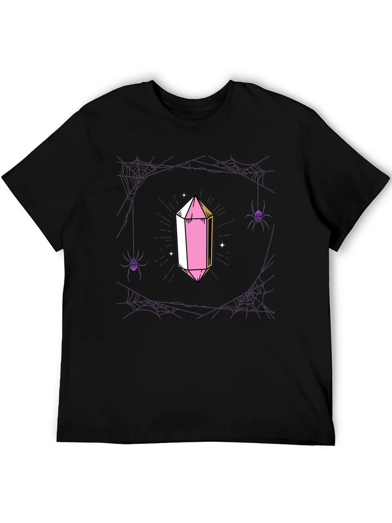 Crystal & Spiderweb Graphic T-Shirt