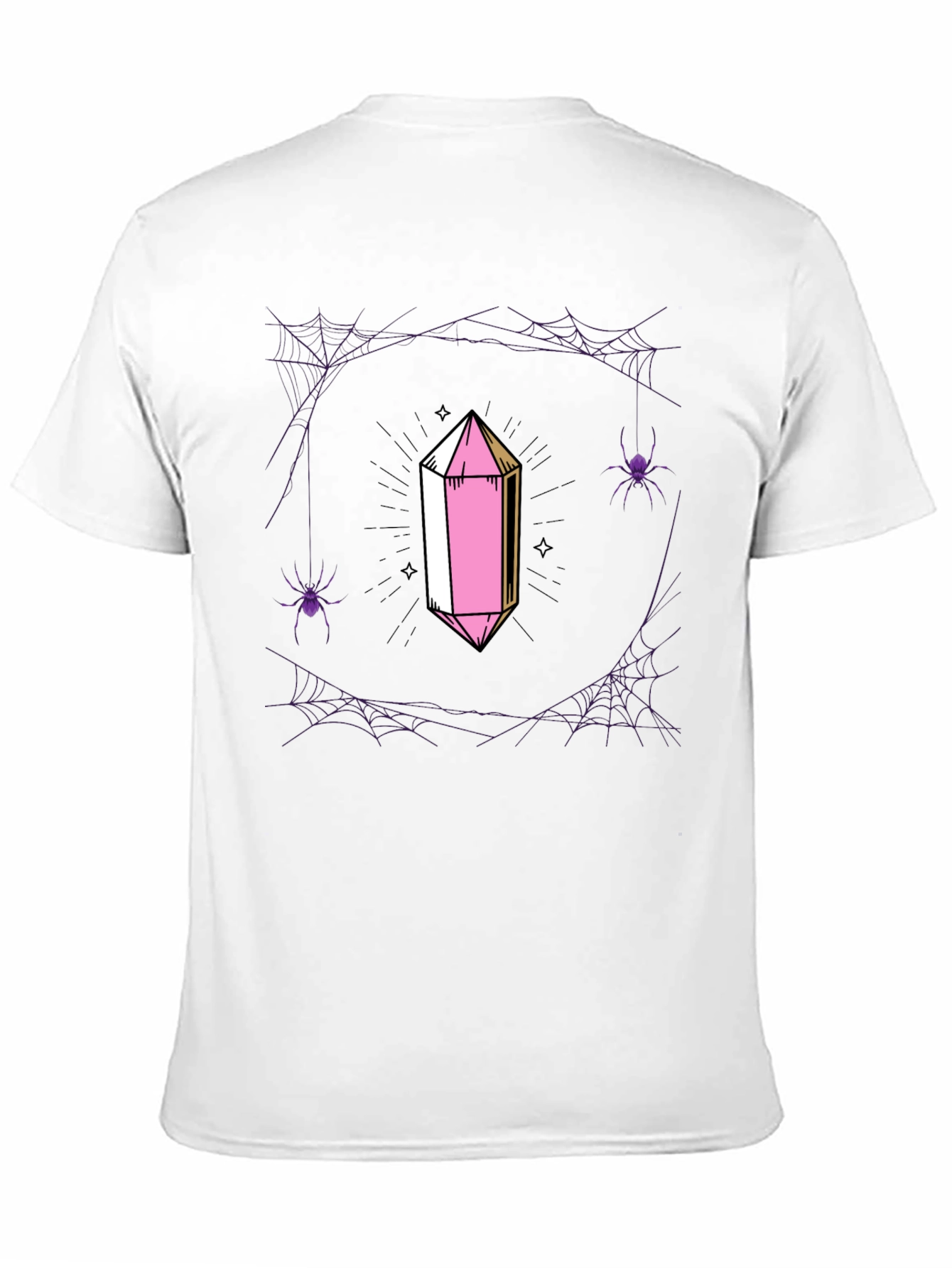 Crystal & Spiderweb Graphic T-Shirt