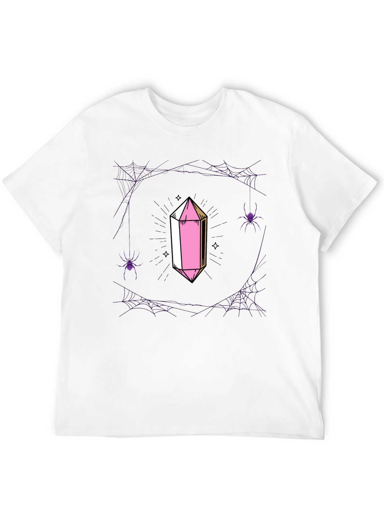 Crystal & Spiderweb Graphic T-Shirt