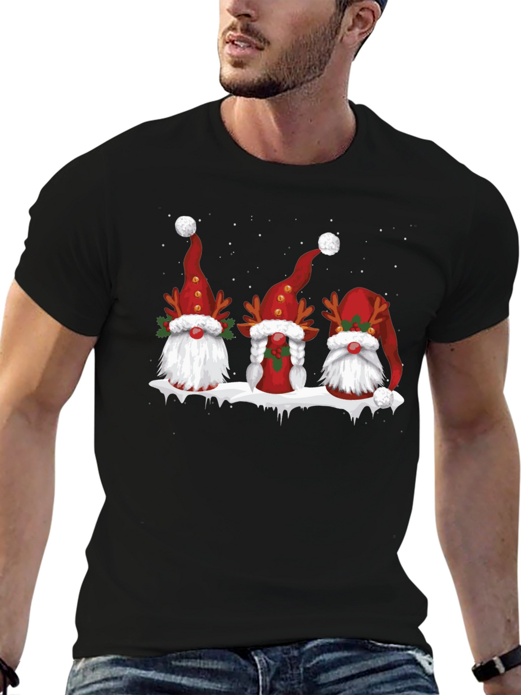 Festive Christmas Gnomes T-Shirt