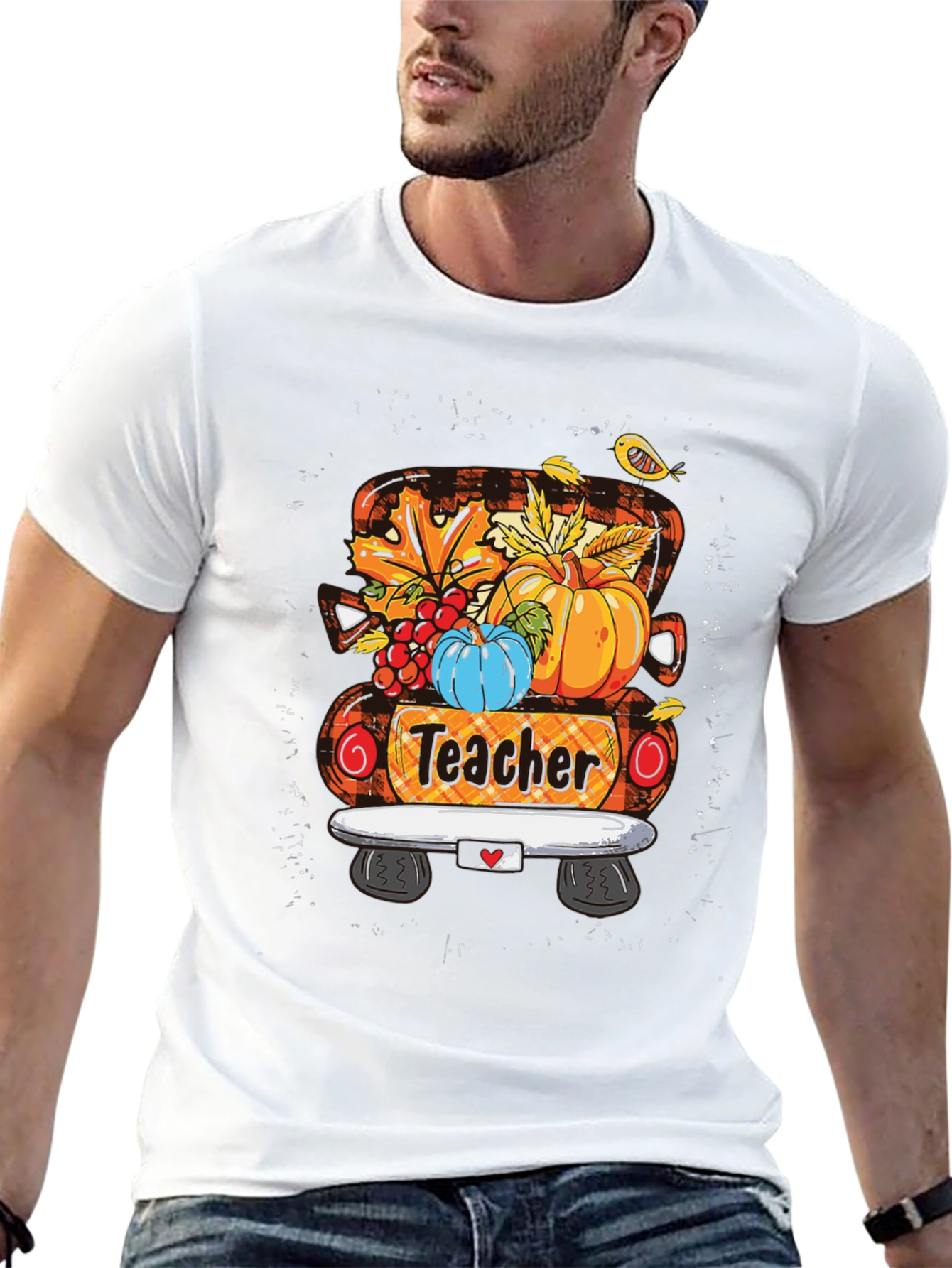 Teacher Fall Truck T-Shirt