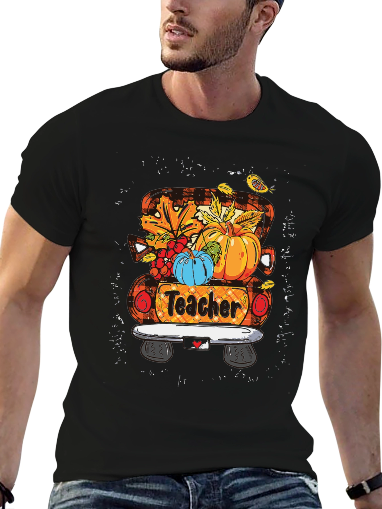Teacher Fall Truck T-Shirt