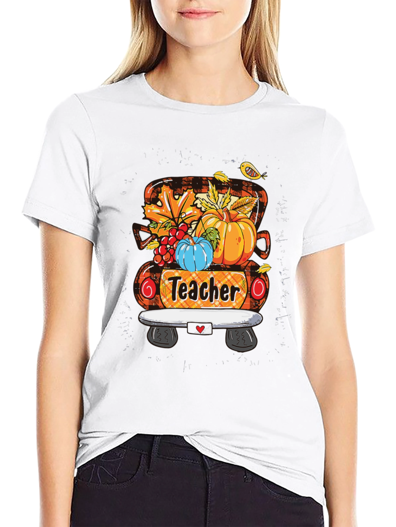 Teacher Fall Truck T-Shirt