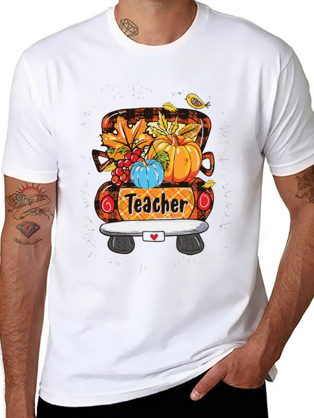 Teacher Fall Truck T-Shirt