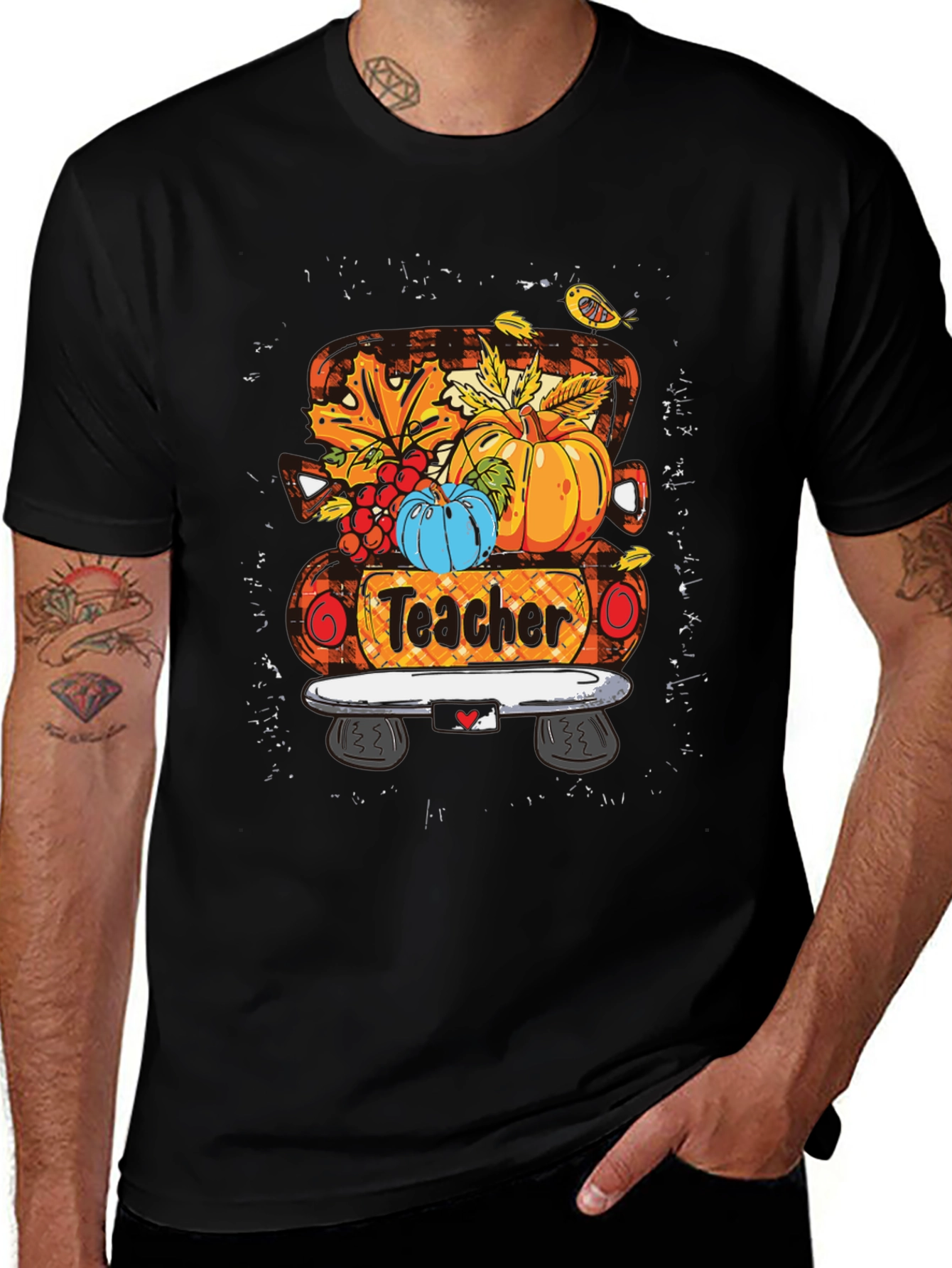 Teacher Fall Truck T-Shirt