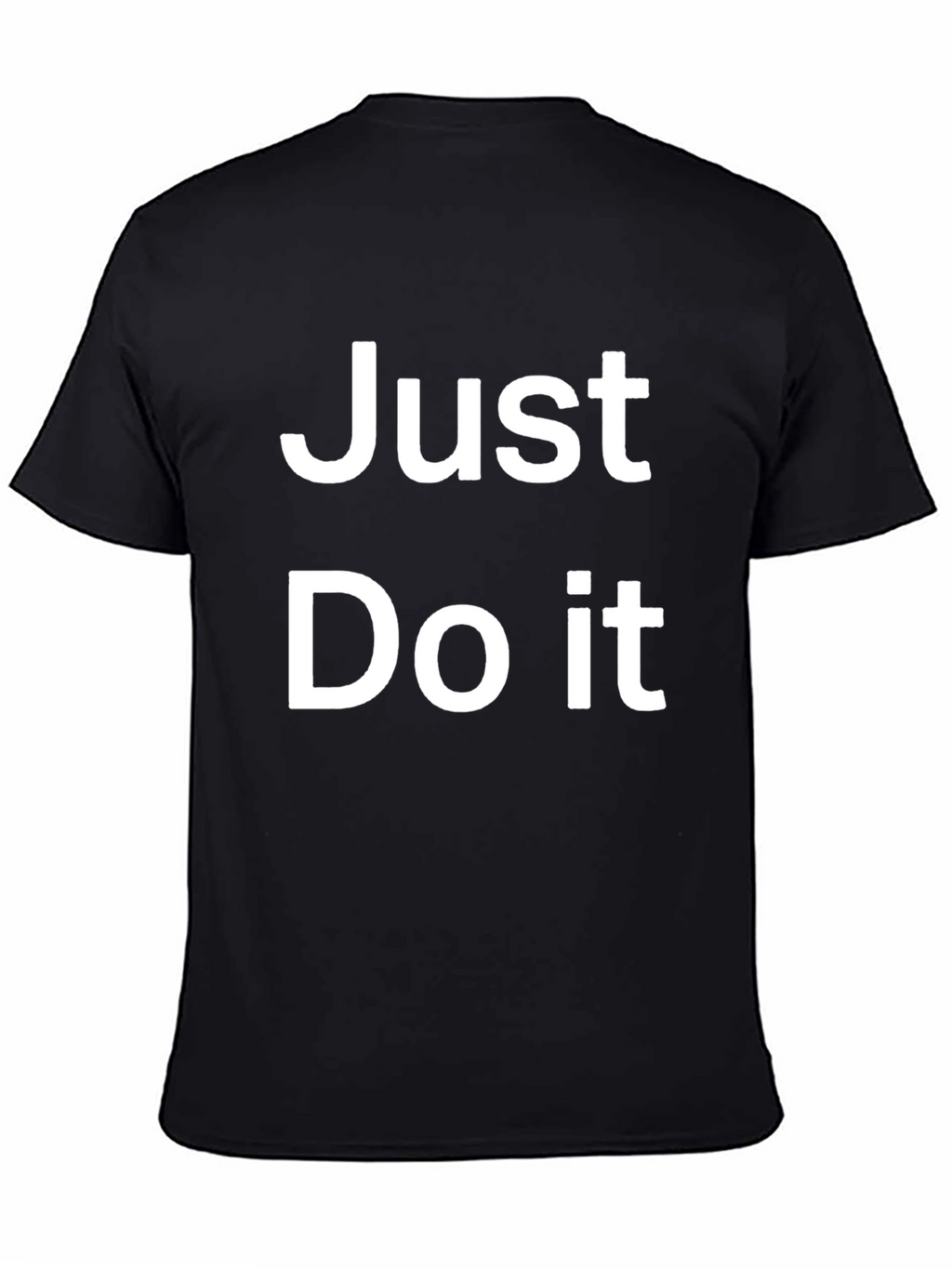 Just Do It Black Graphic Tee