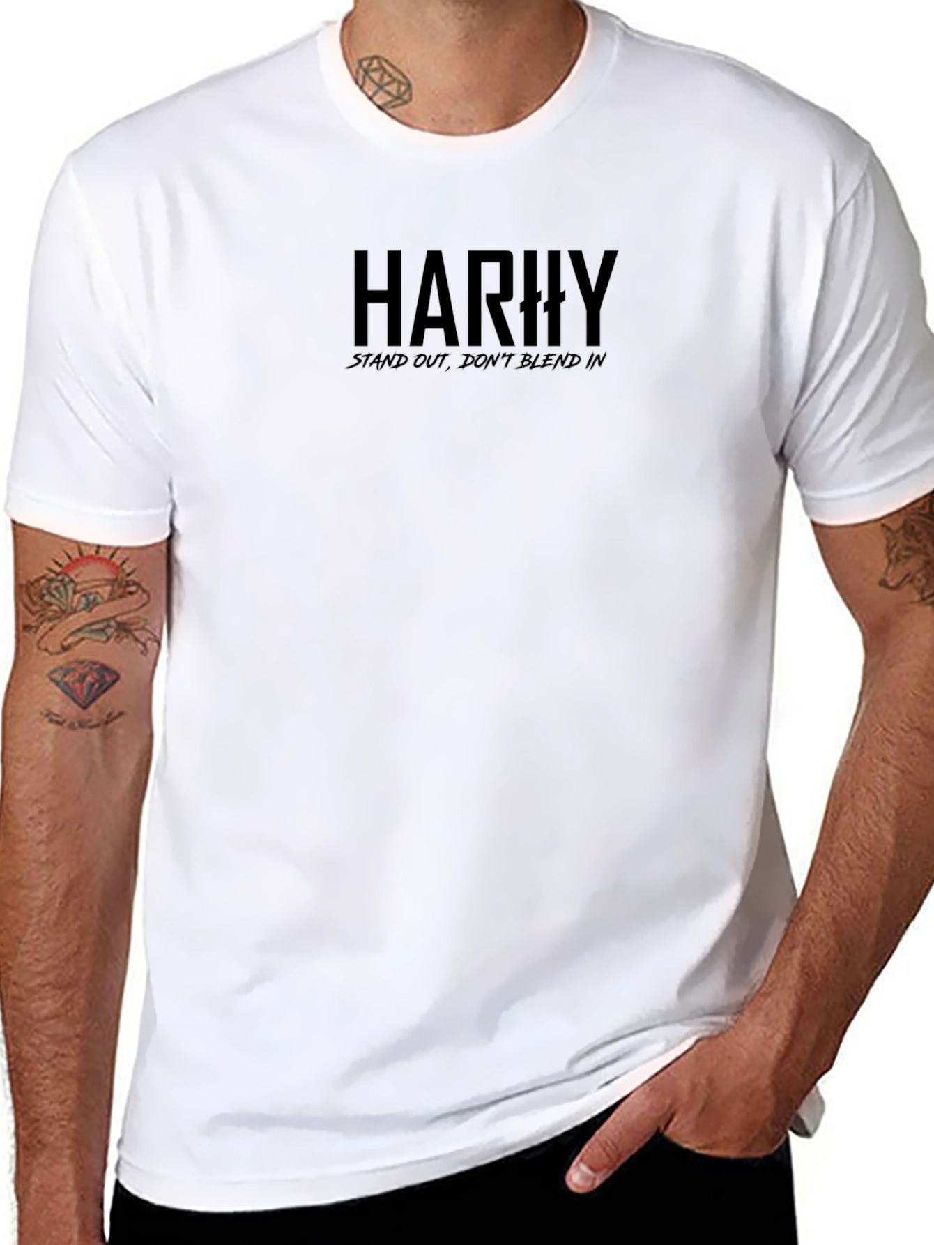 Stand Out Black Graphic Tee