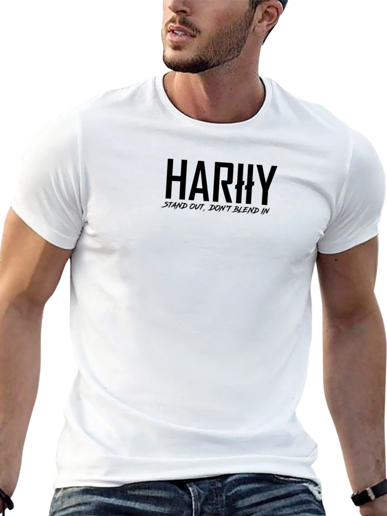 Stand Out Black Graphic Tee