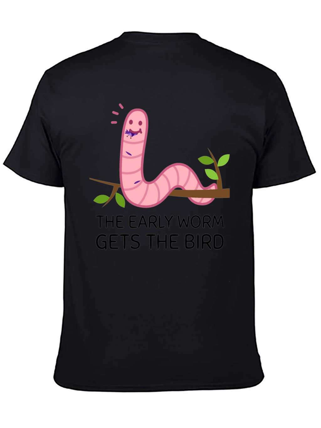 Early Worm T-Shirt - Funny Cartoon Graphic Tee