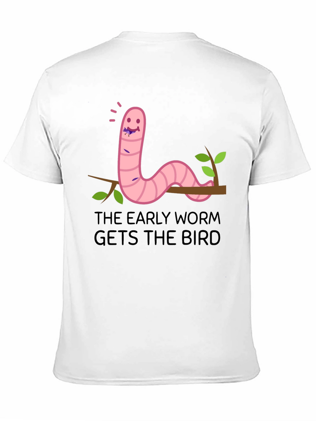 Early Worm T-Shirt - Funny Cartoon Graphic Tee
