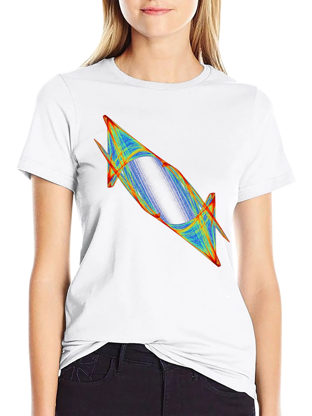 Abstract Graphic Tee - Modern Black T-Shirt