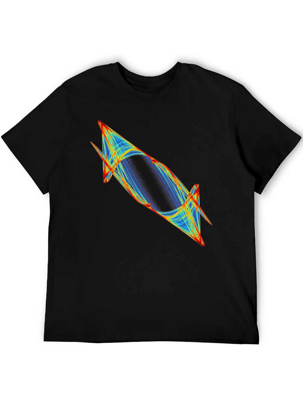 Abstract Graphic Tee - Modern Black T-Shirt