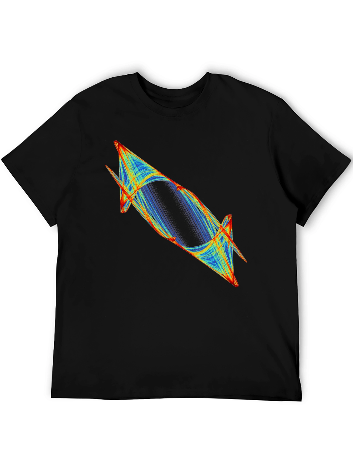 Abstract Graphic Tee - Modern Black T-Shirt