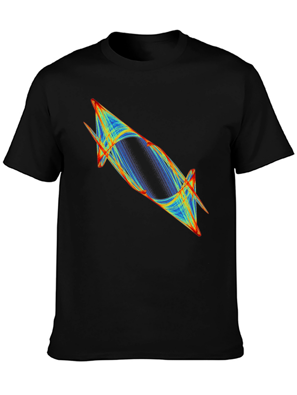 Abstract Graphic Tee - Modern Black T-Shirt