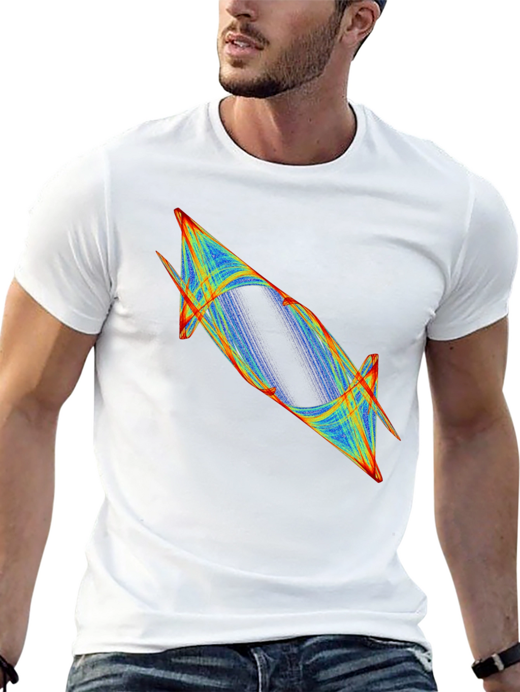 Abstract Graphic Tee - Modern Black T-Shirt