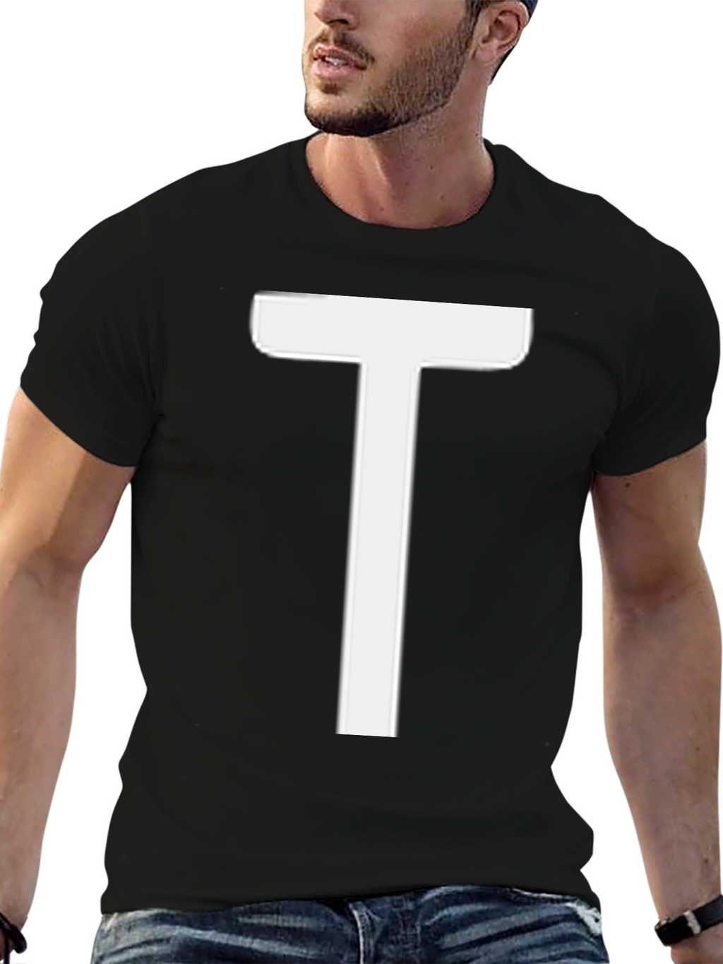 Bold T Graphic Tee - Stylish Casual Wear
