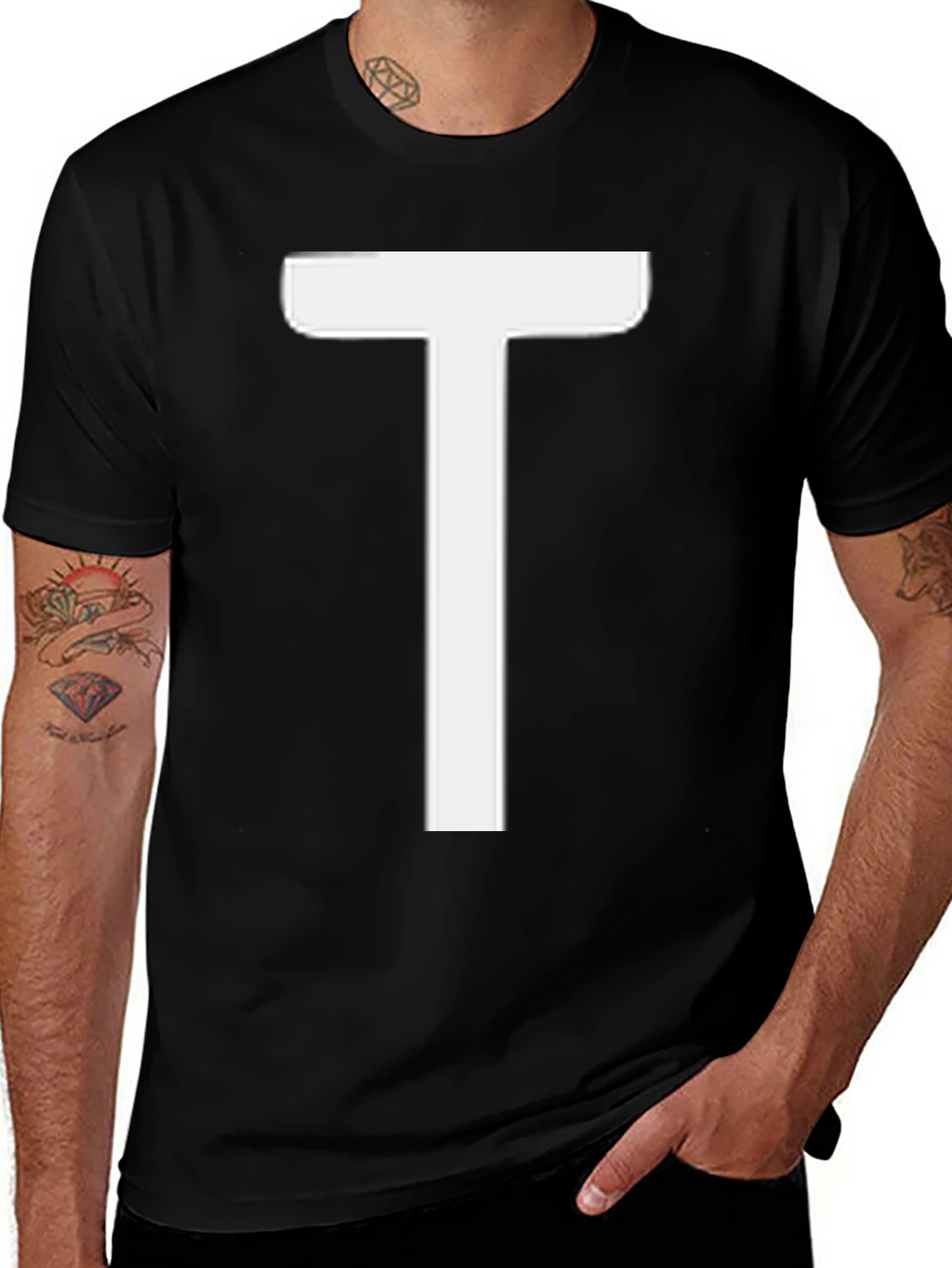Bold T Graphic Tee - Stylish Casual Wear