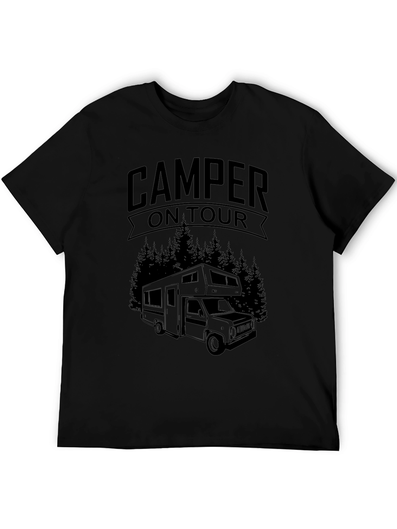 Camper On Tour Graphic T-Shirt - Adventure Ready