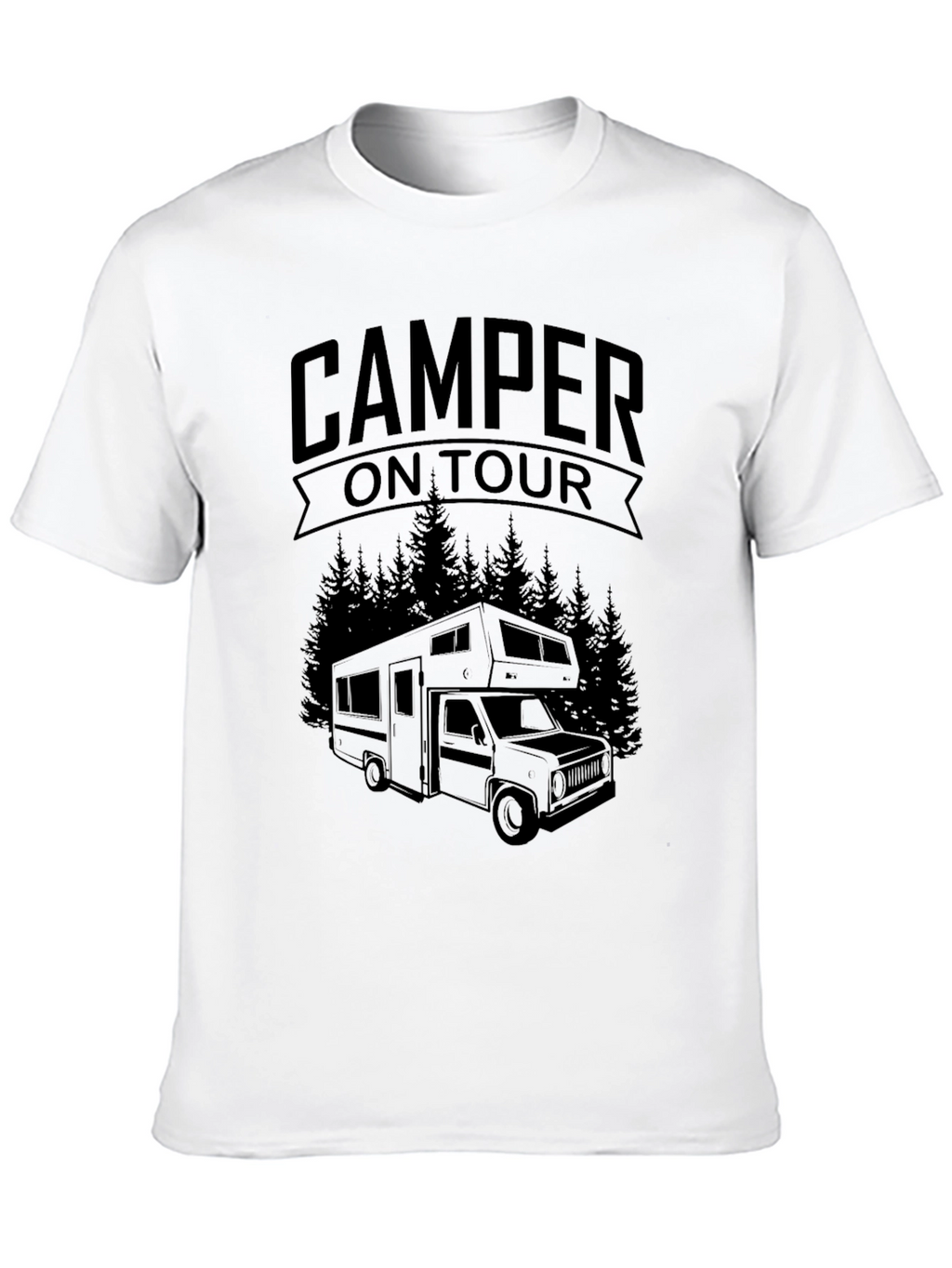 Camper On Tour Graphic T-Shirt - Adventure Ready