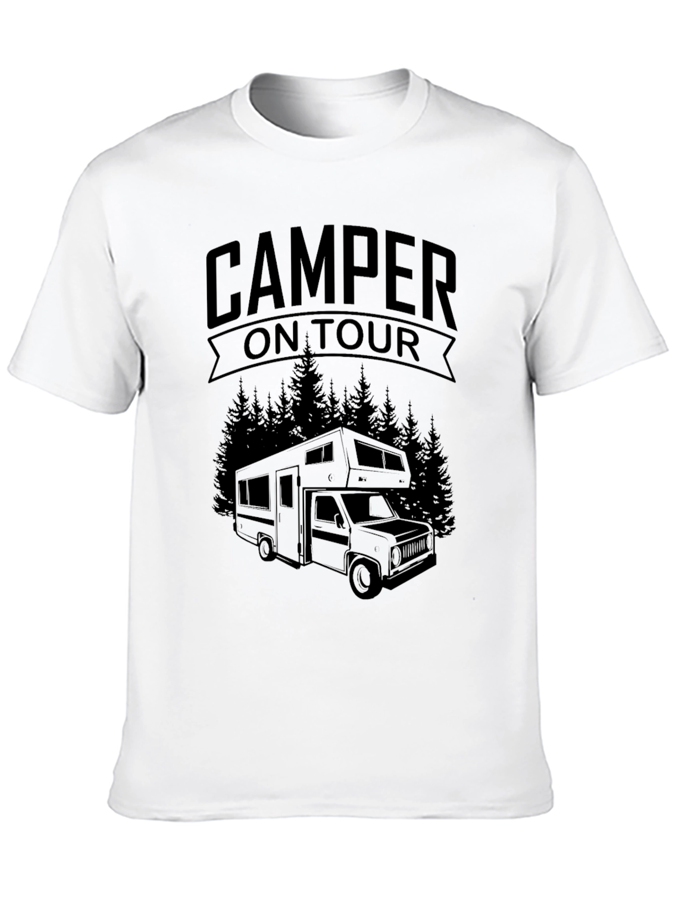 Camper On Tour Graphic T-Shirt - Adventure Ready