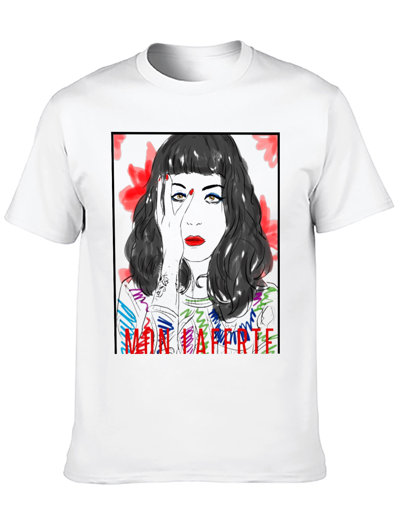 Mon Laferte Graphic Tee - Bold Black T-Shirt