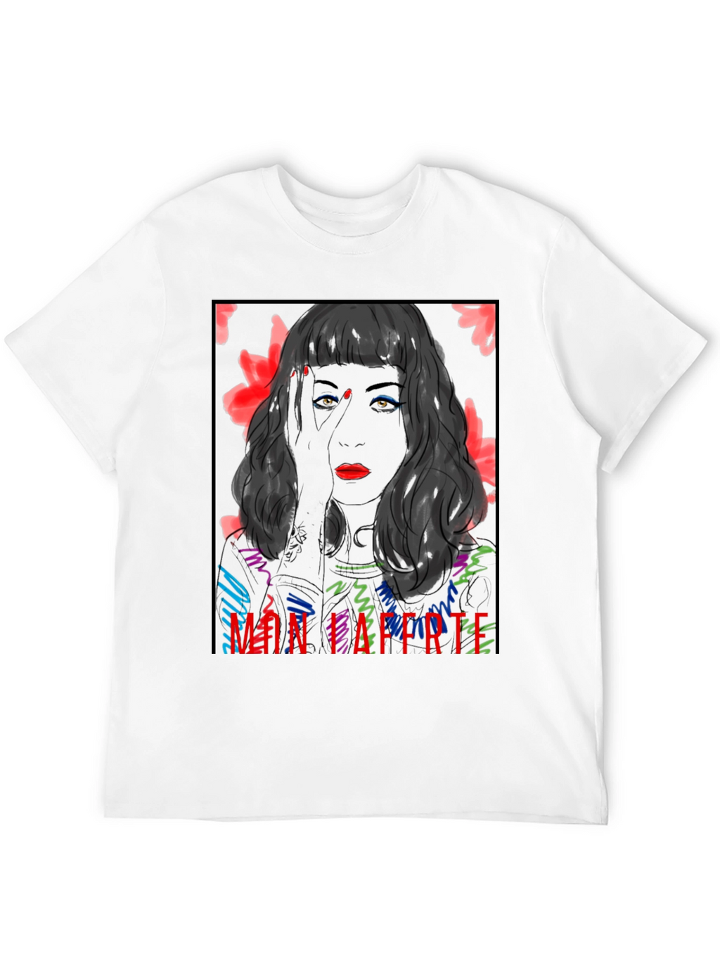 Mon Laferte Graphic Tee - Bold Black T-Shirt