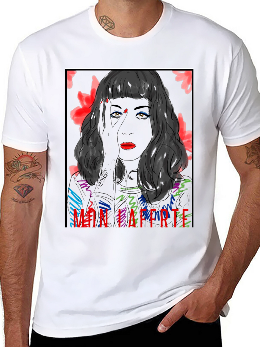 Mon Laferte Graphic Tee - Bold Black T-Shirt