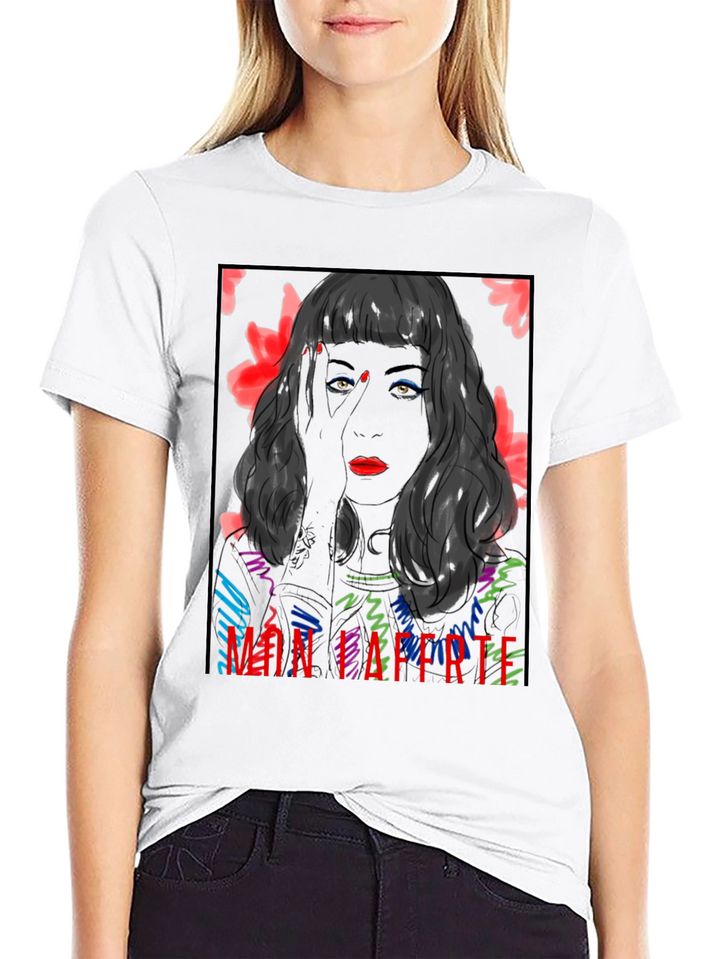 Mon Laferte Graphic Tee - Bold Black T-Shirt