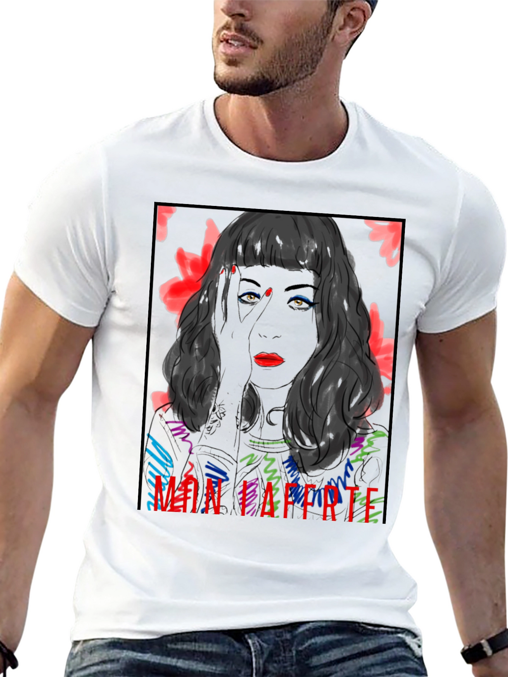 Mon Laferte Graphic Tee - Bold Black T-Shirt