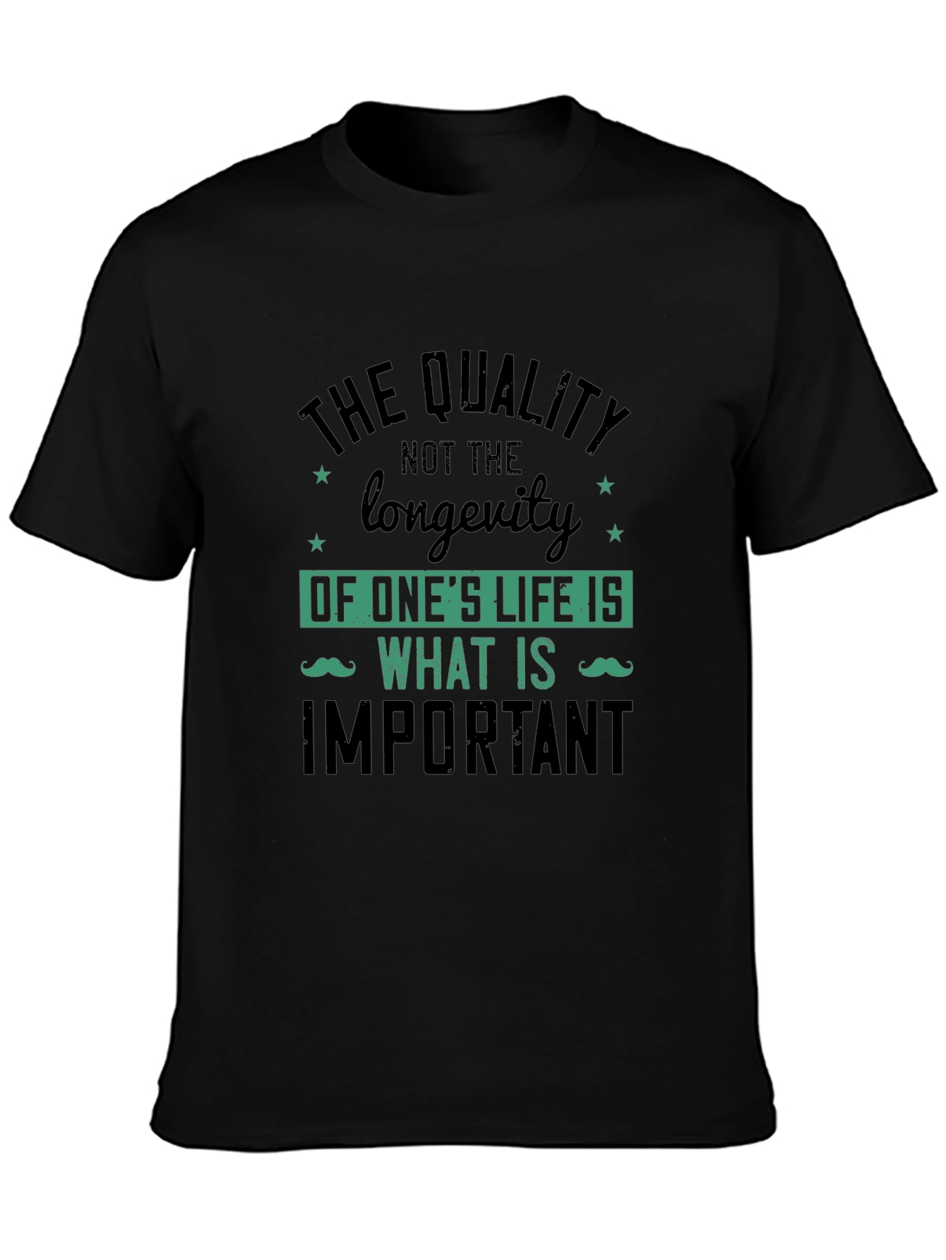 Quality Over Longevity Graphic Print Tee