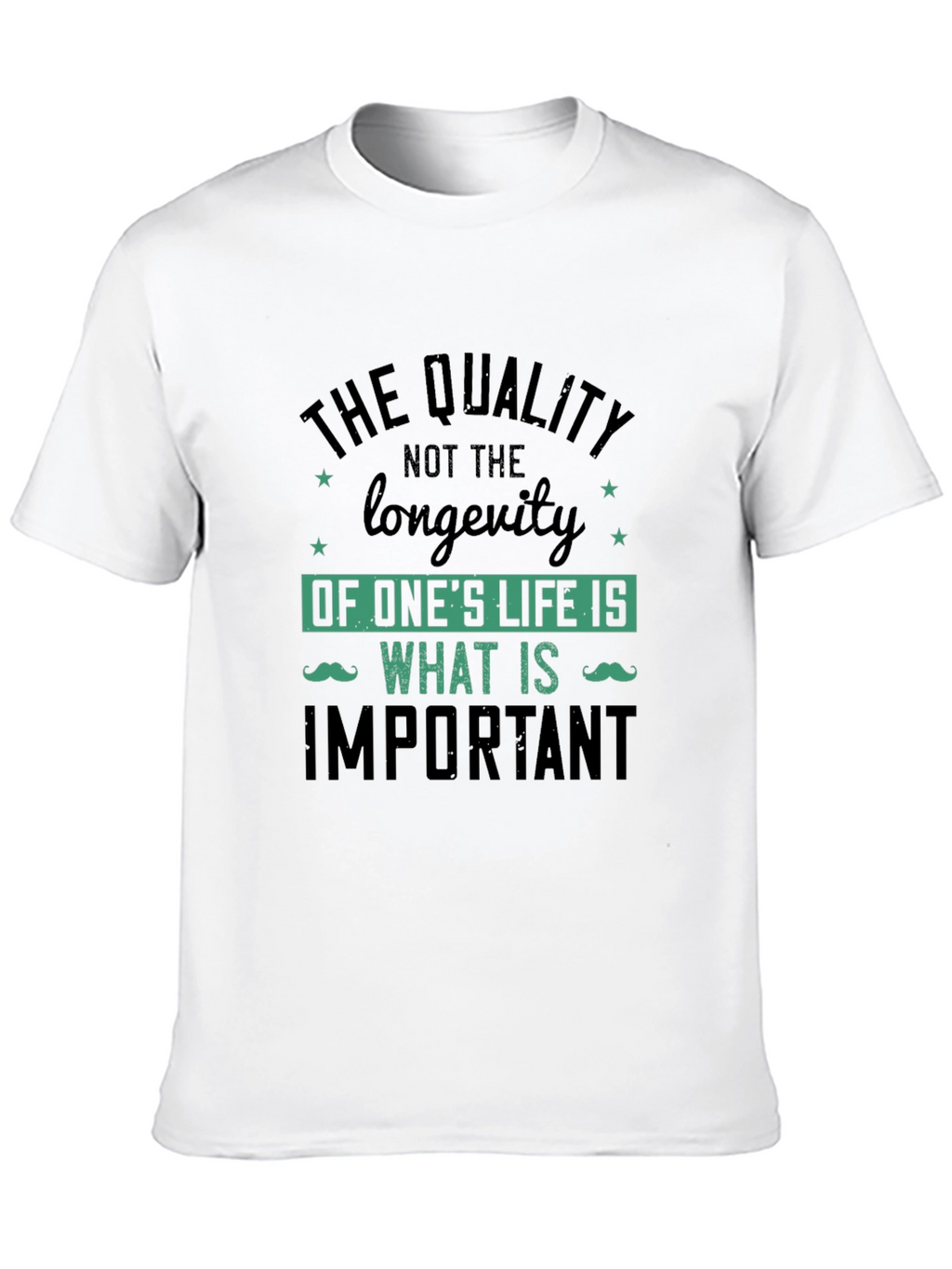 Quality Over Longevity Graphic Print Tee